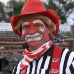 Rodeo Clown Mike Hayhurst of Barstow, CA