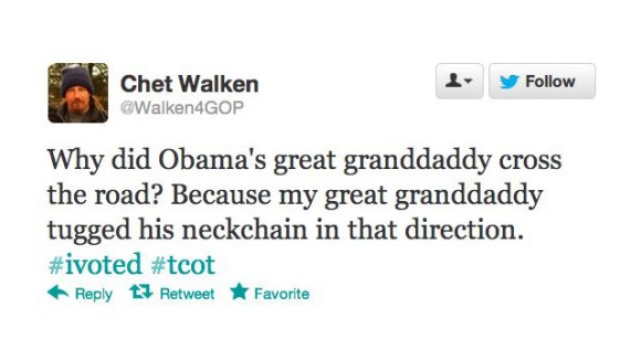 Racist Tweets - Presidential Election 2012