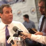 Chris Christie speaking at a campaign event