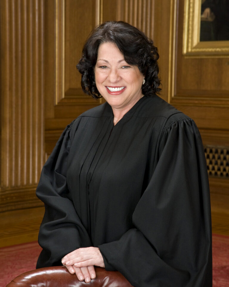 Official Supreme Court portrait of Justice Sonia Sotomayor in her judicial robe.