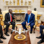 President Trump meeting President Cyril Ramaphosa of South Africa in the Oval Office